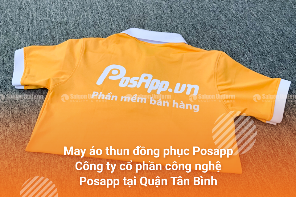 May áo thun đồng phục công ty Possapp