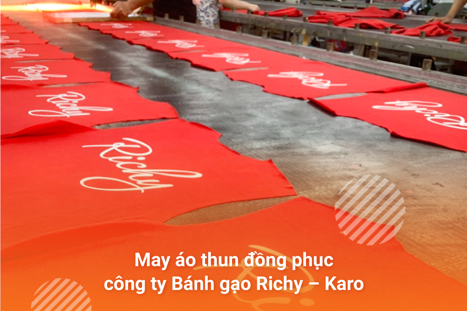 May áo thun đồng phục bánh gạo Richy