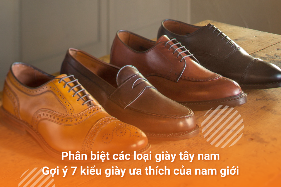 Phân biệt các loại giày tây nam