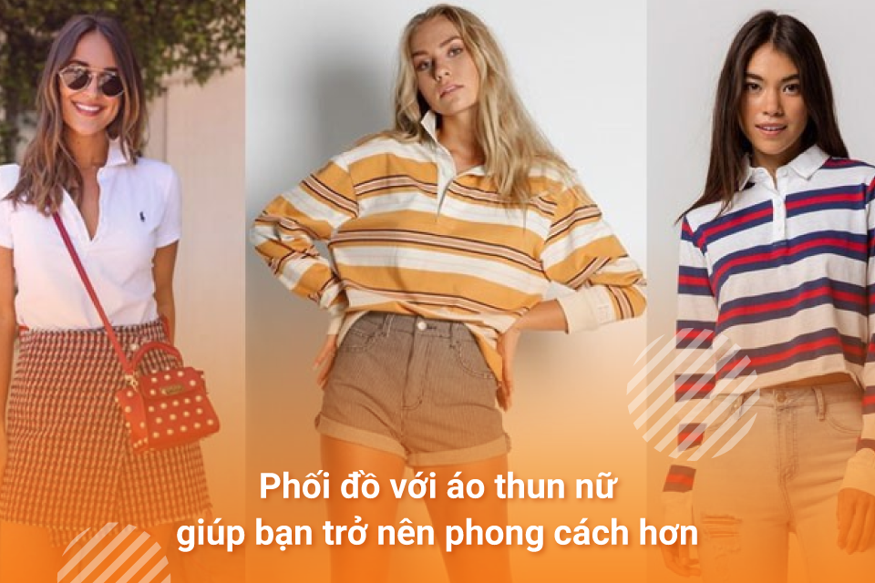 Phối đồ với áo thun nữ