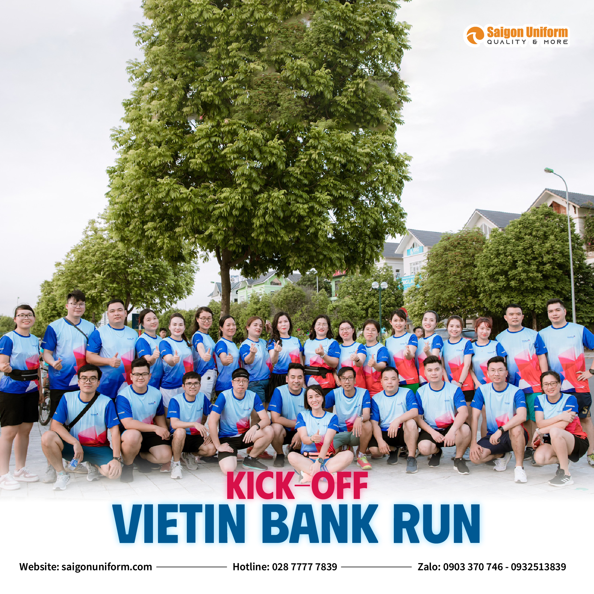 Feedback mẫu áo thun chạy bộ Vietin Bank 