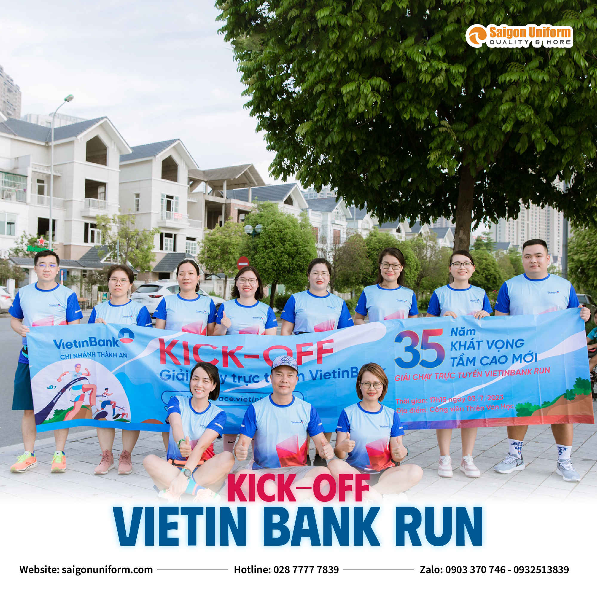 Feedback mẫu áo thun chạy bộ Vietin Bank 