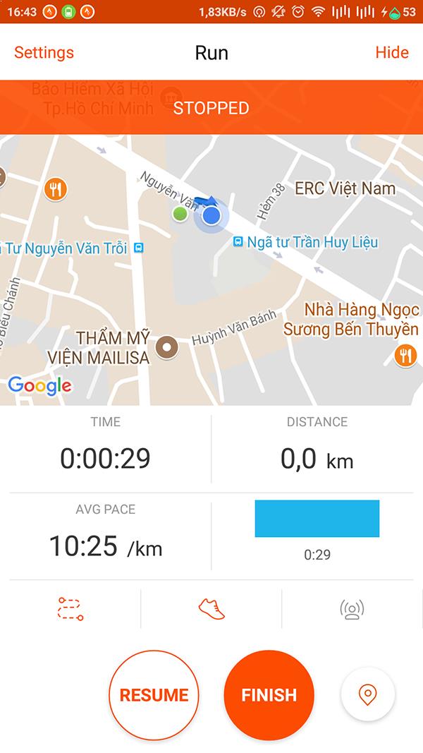 Chạy bộ cùng app strava