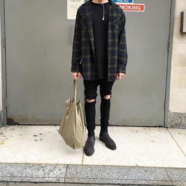 Áo sơ mi black flannel shirt