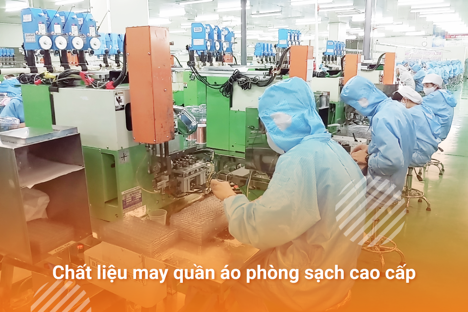 Chất liệu may quần áo phòng sạch