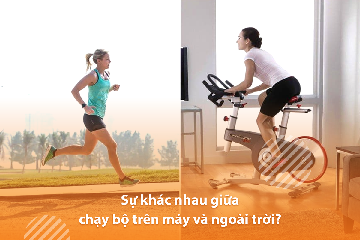 Sự khác nhau giữa chạy bộ trên máy và ngoài trời?