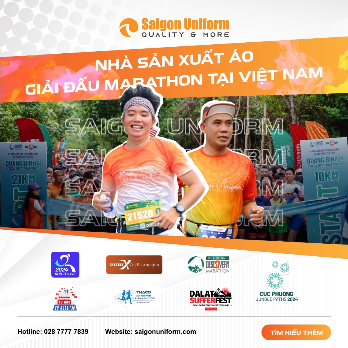 Saigon Uniform - Nhà sản xuất áo giải chạy marathon