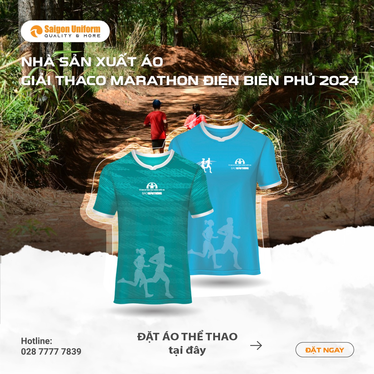 Áo giải đấu THACO Marathon Vì An Toàn Giao Thông 2024