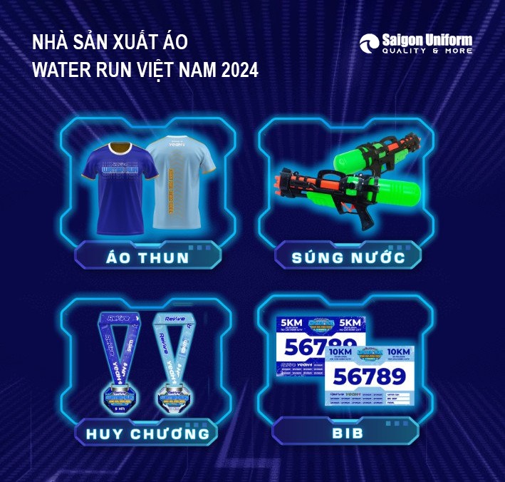 Saigon Uniform đồng hành cùng Revive Water Run 2024