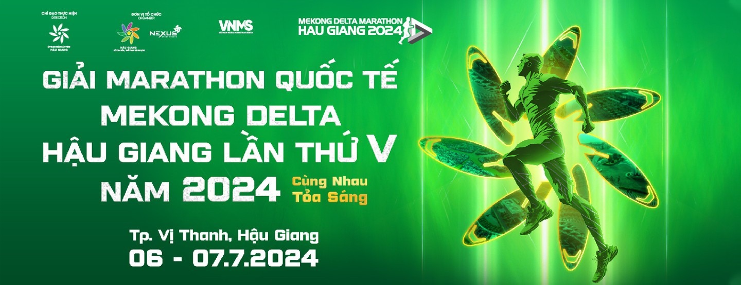 Giải marathon tháng 07 Mekong Delta Hậu Giang 2024