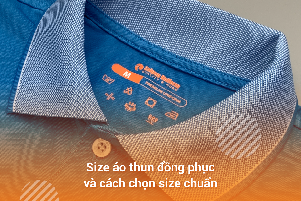 Size áo thun đồng phục