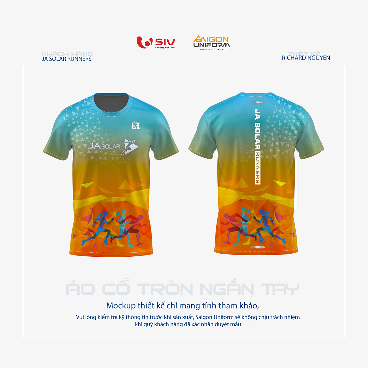 May áo chạy bộ Ja Solar Runners