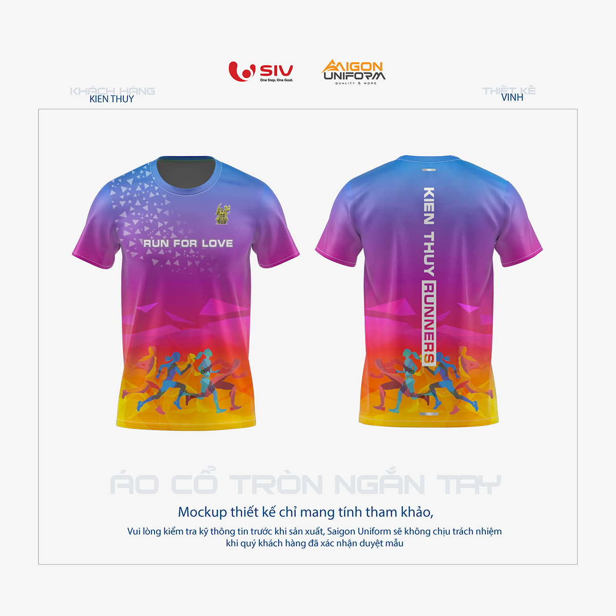 May áo thun chạy bộ Kiến Thụy Runners 2024