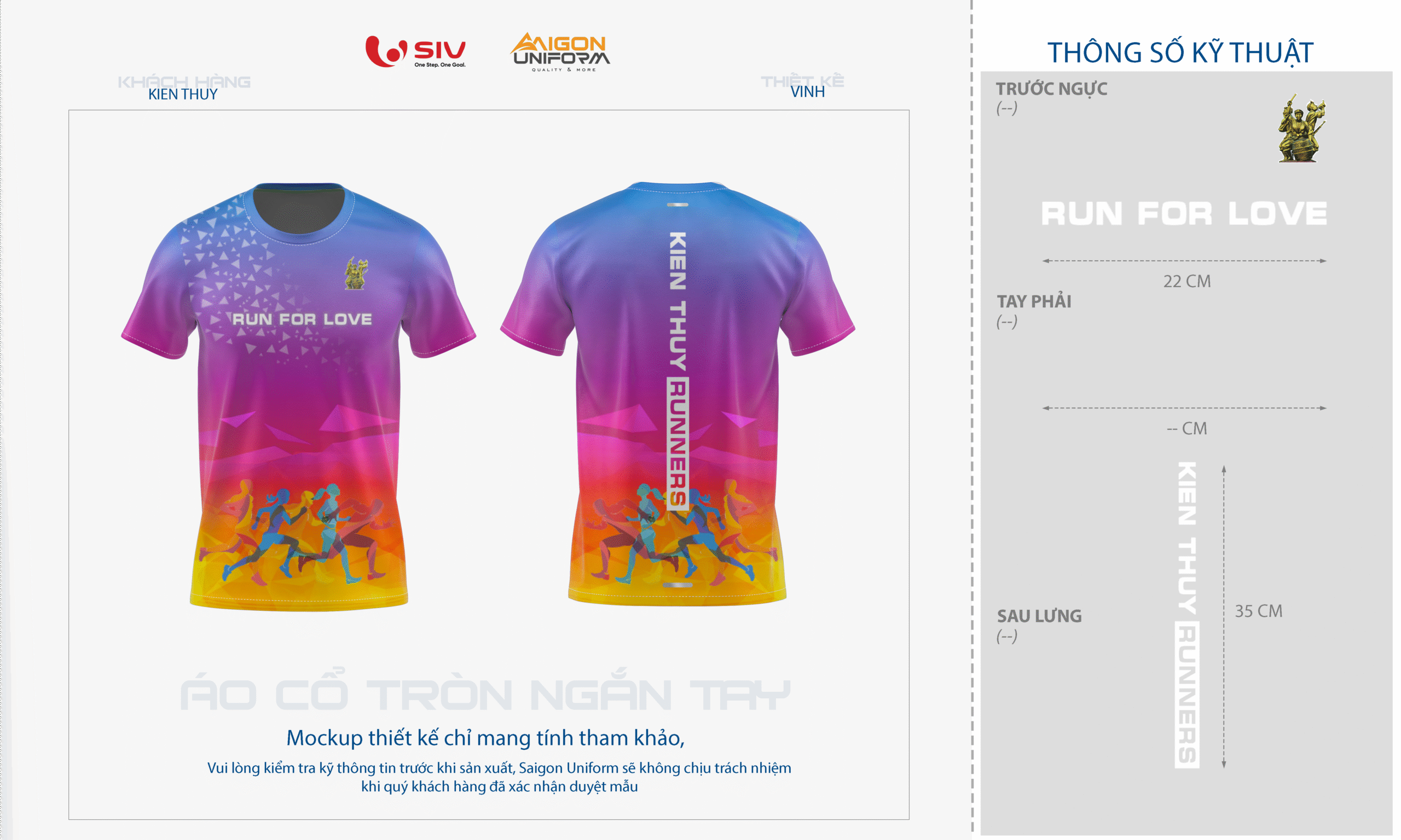 May áo thun chạy bộ Kiến Thụy Runners 2024