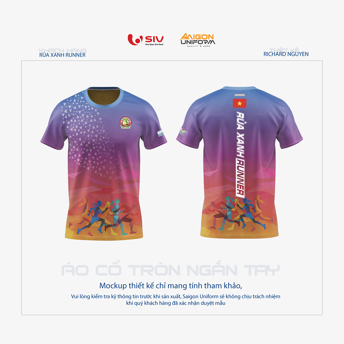 May áo chạy bộ Rùa Xanh Runner
