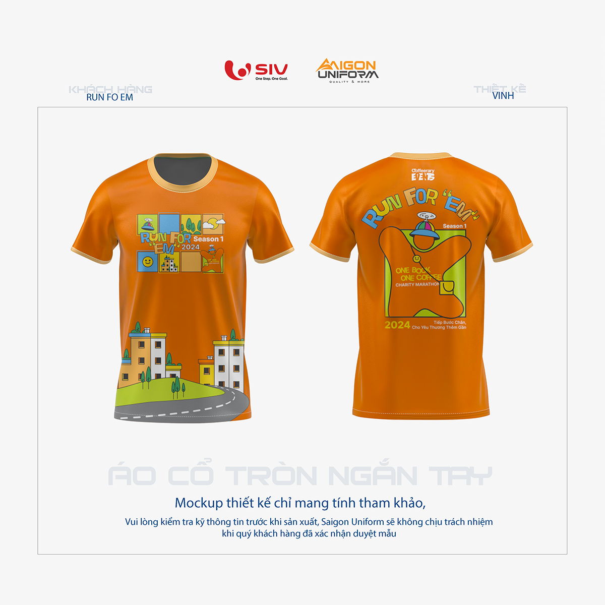 May áo thun giải Run For "Em" 2024 Season 1