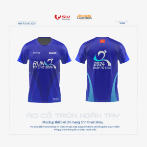May áo thun giải Half Marathon Run To Live 2024