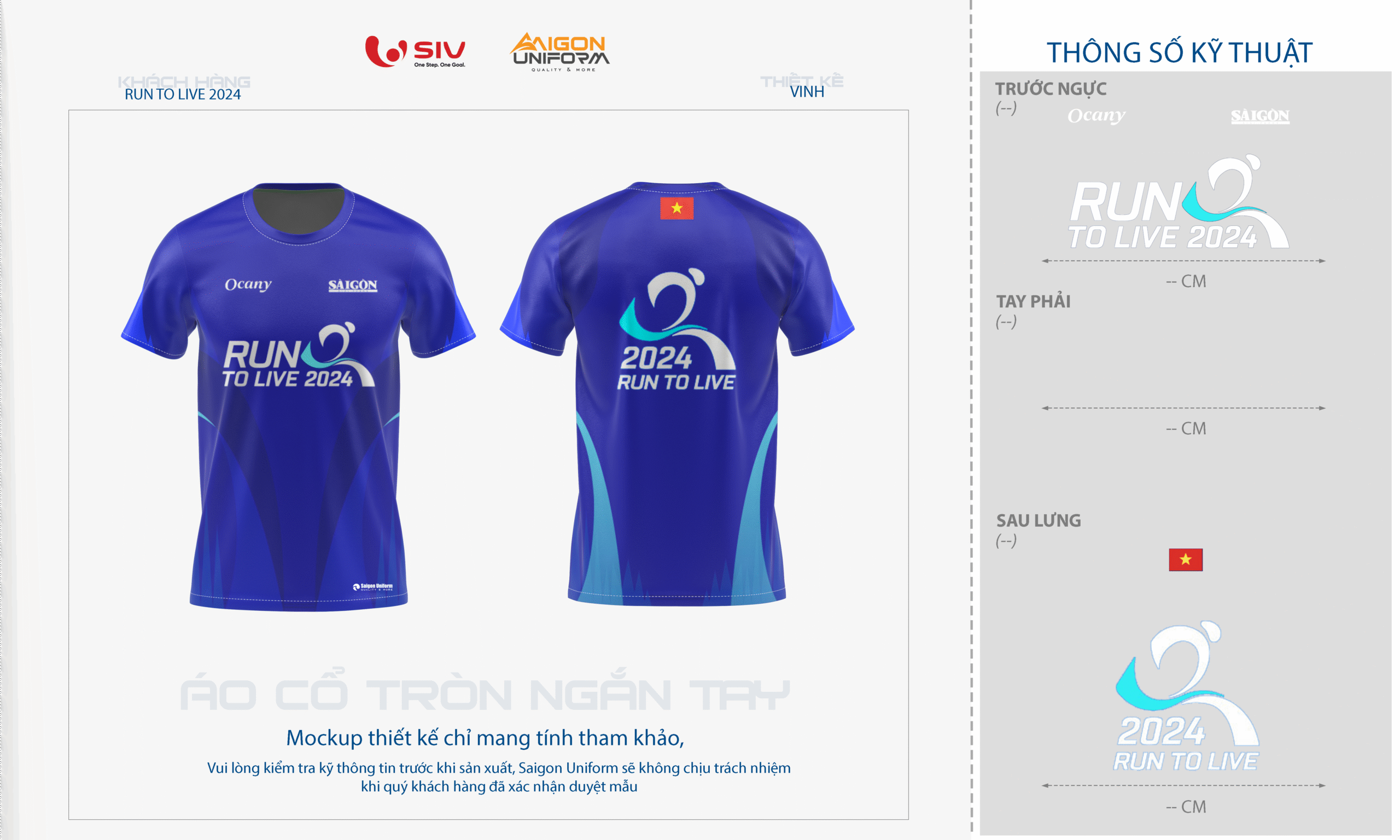 May áo thun chạy bộ Run To Live