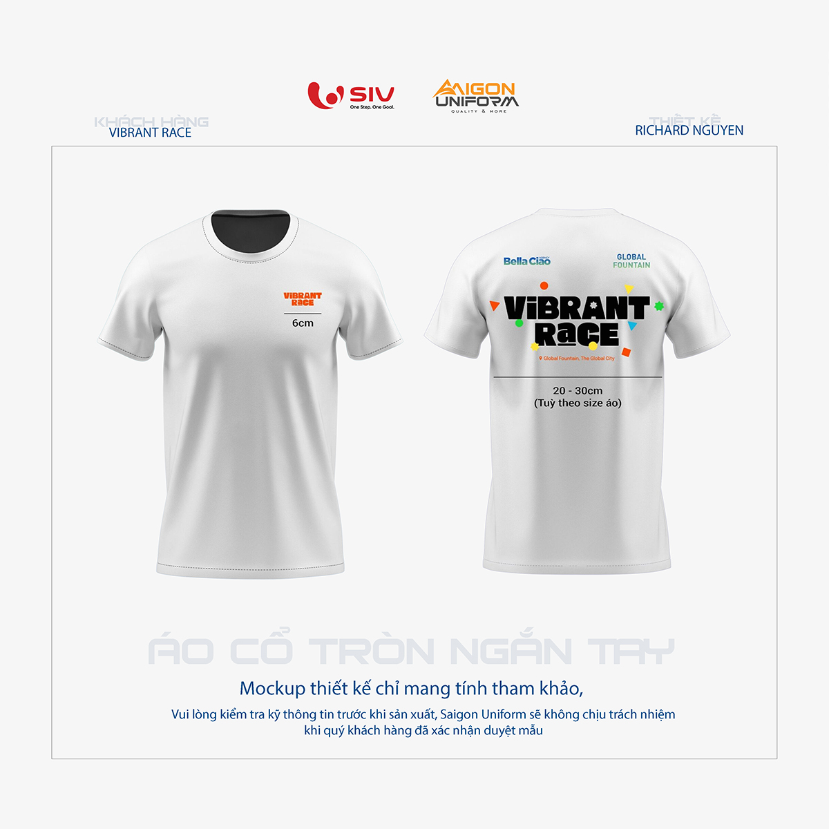 May áo chạy bộ Vibrant Race