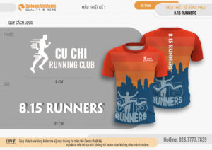 Áo thun chạy bộ CLB 815 Runners Củ Chi