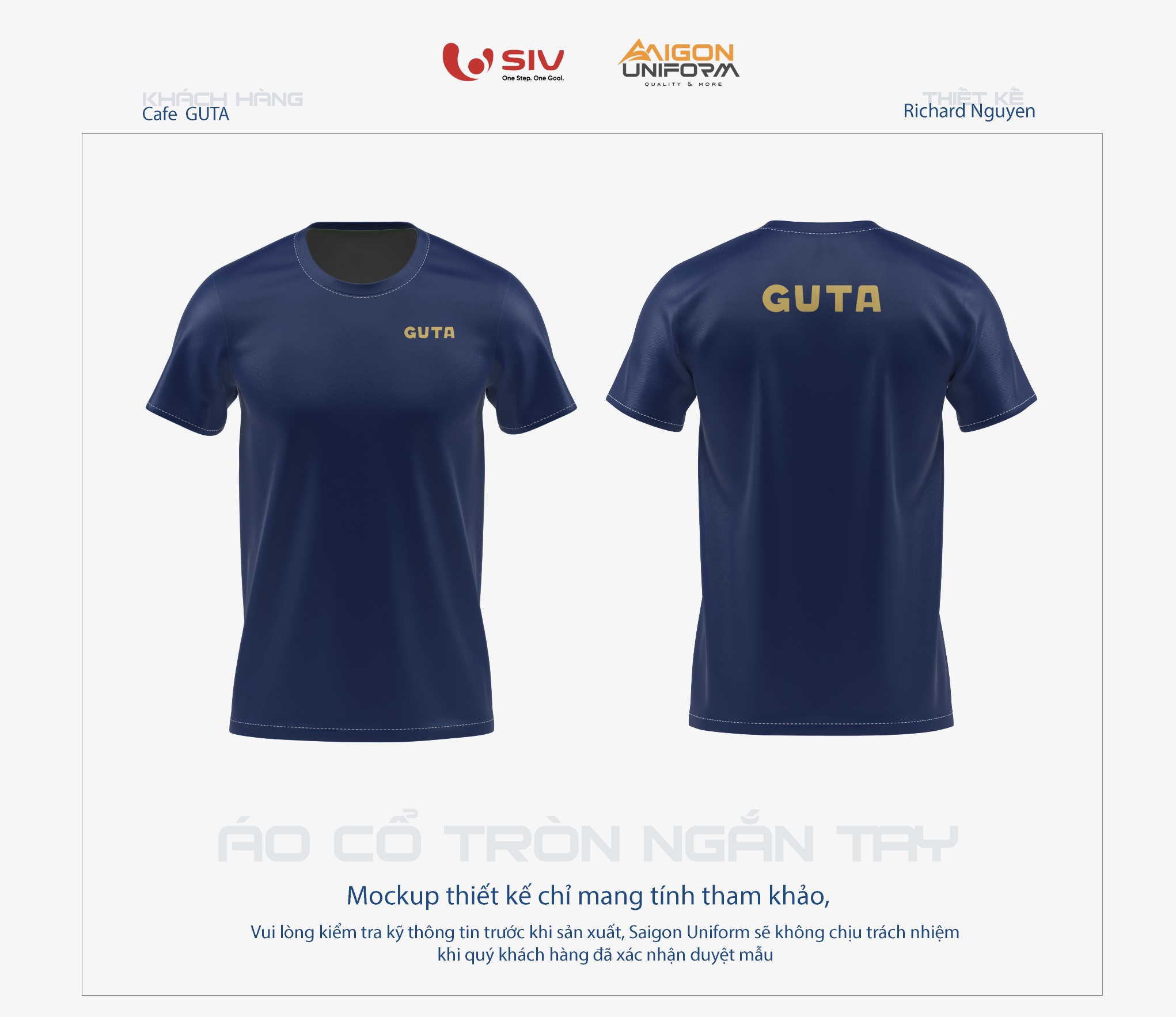 May Áo Thun Đồng Phục Guta Cafe