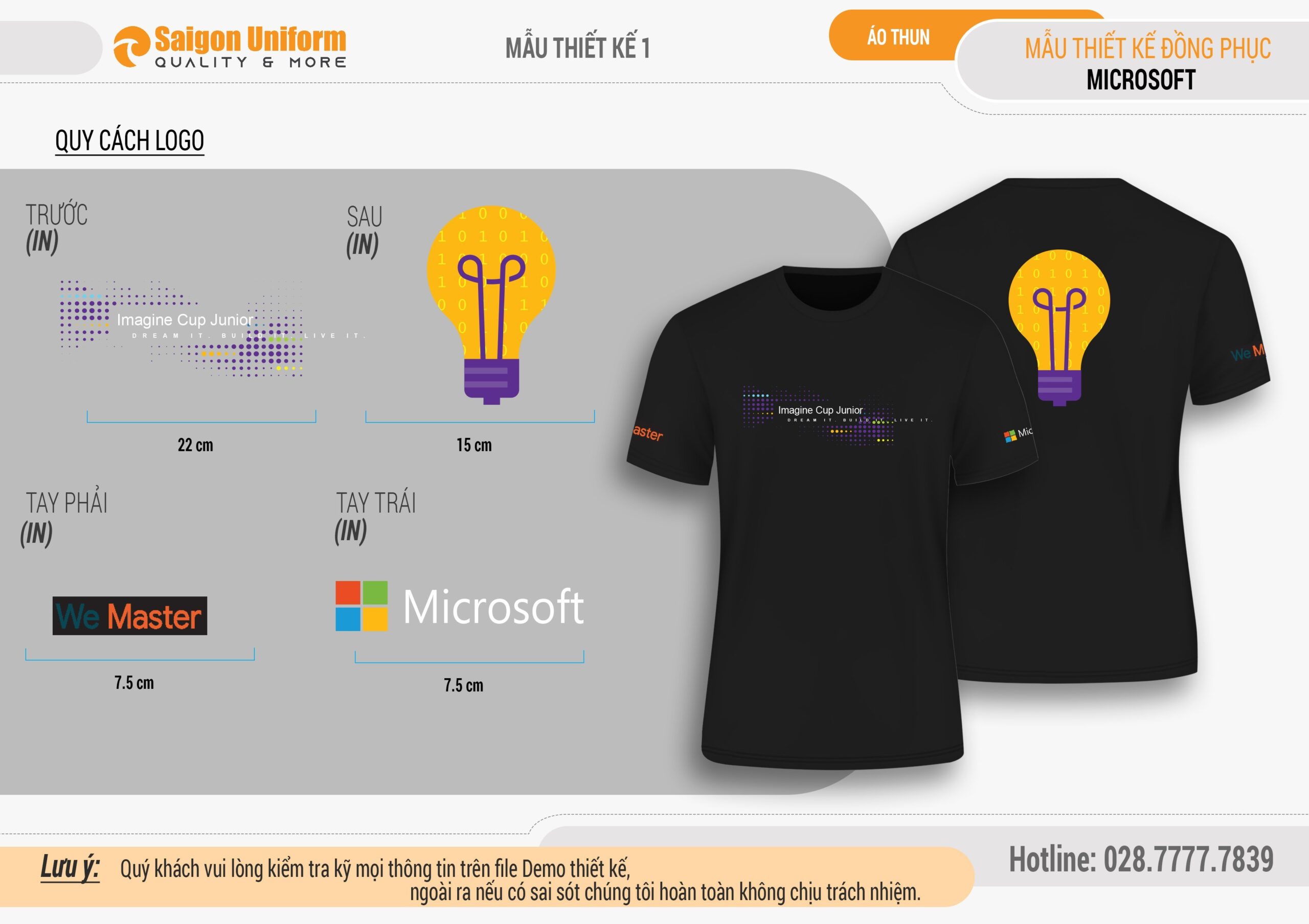 May áo thun đồng phục Imagine Cup Junior Việt Nam 2022