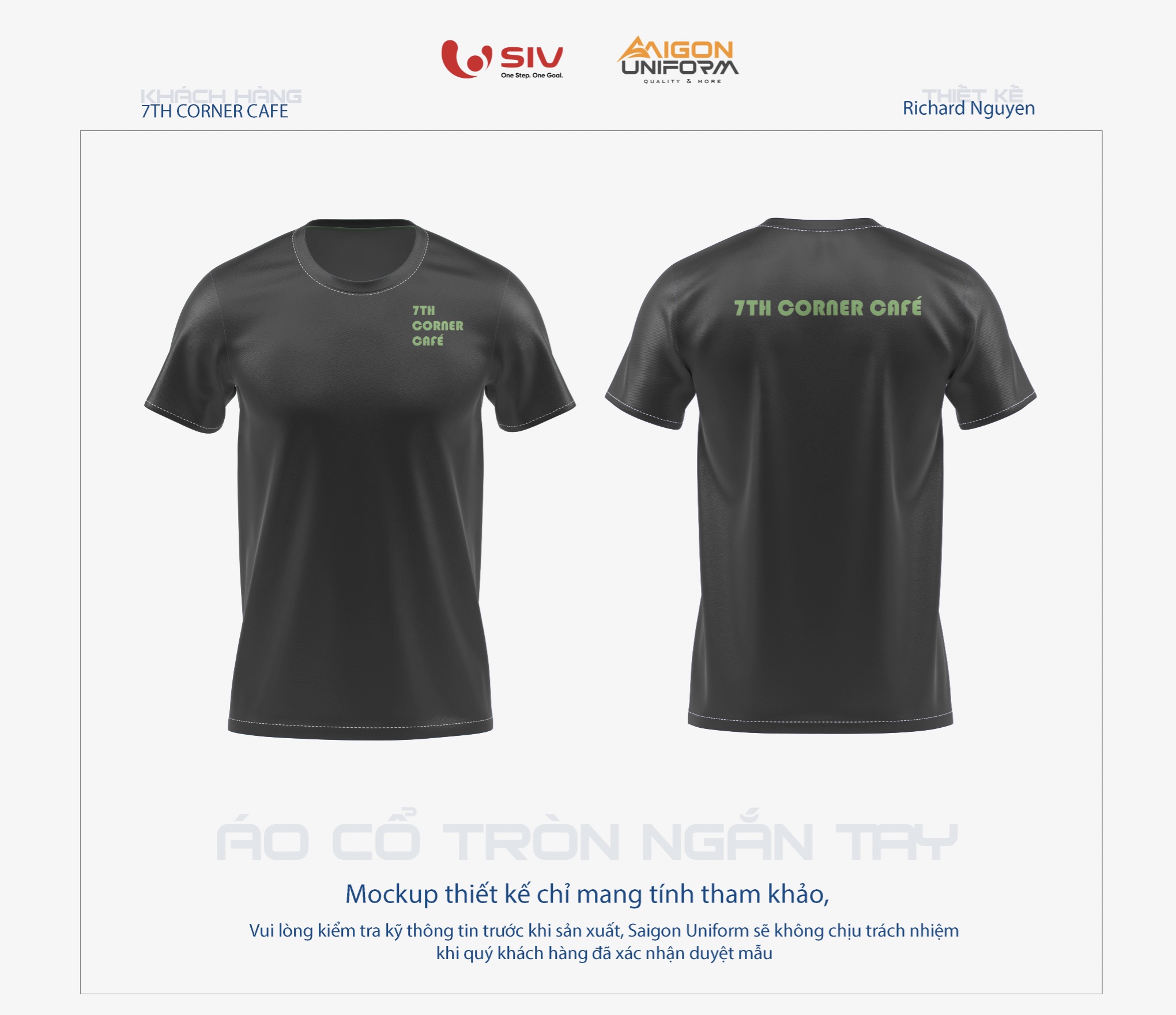 May áo thun đồng phục quán cà phê giá rẻ