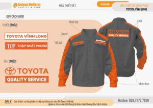 May đồng phục bảo hộ lao động Toyota Vĩnh Long