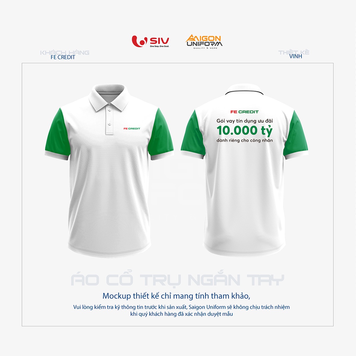 Mẫu áo thun Fe Credit 10.000 tỉ