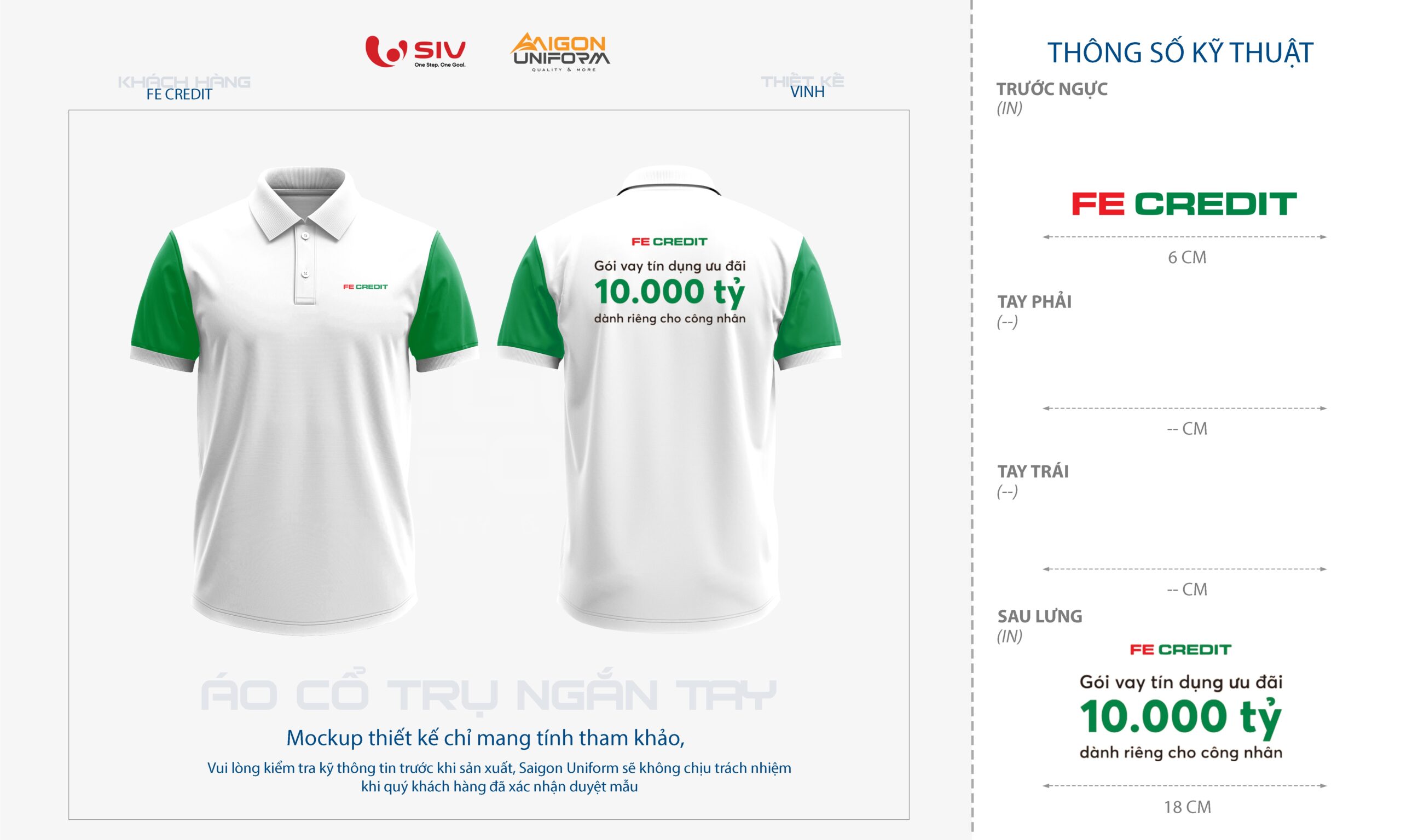 Mẫu áo thun Fe Credit 10.000 tỉ