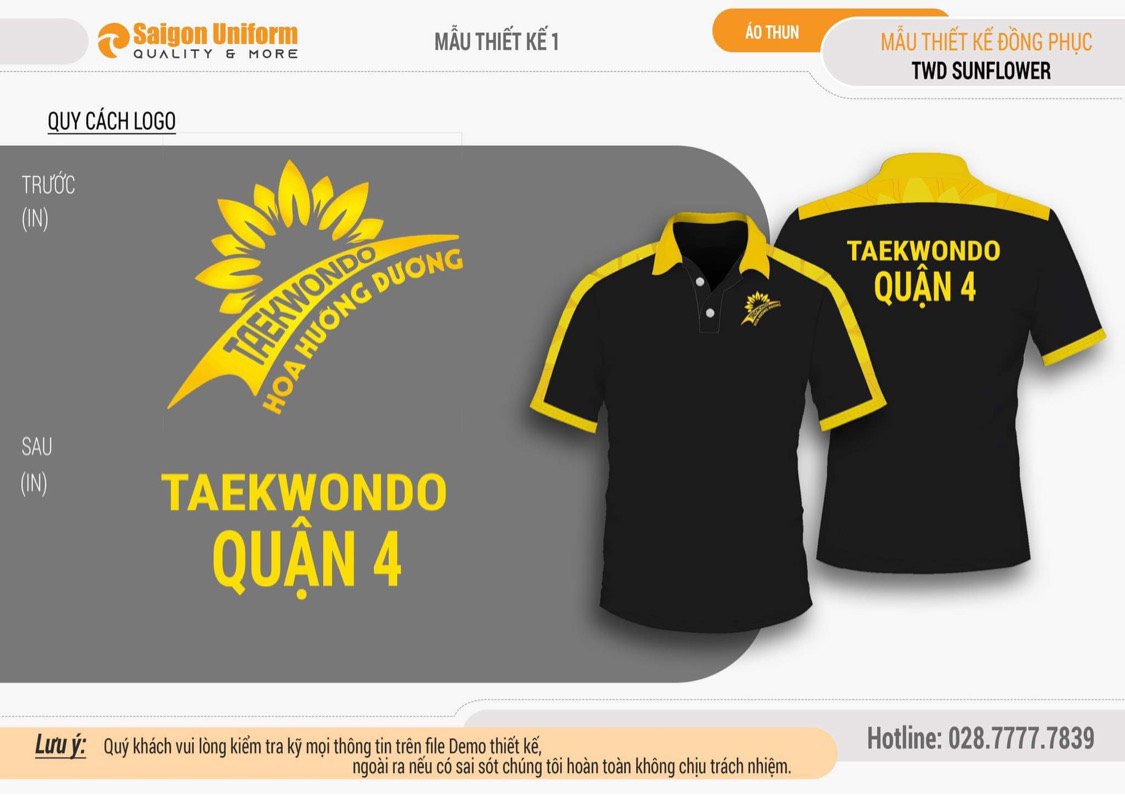 May áo thun đồng phục Taekwondo tại Quận 4|||||