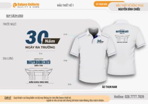 May áo thun họp lớp 30 năm ngày ra Trường THPT Nguyễn Đình Chiểu