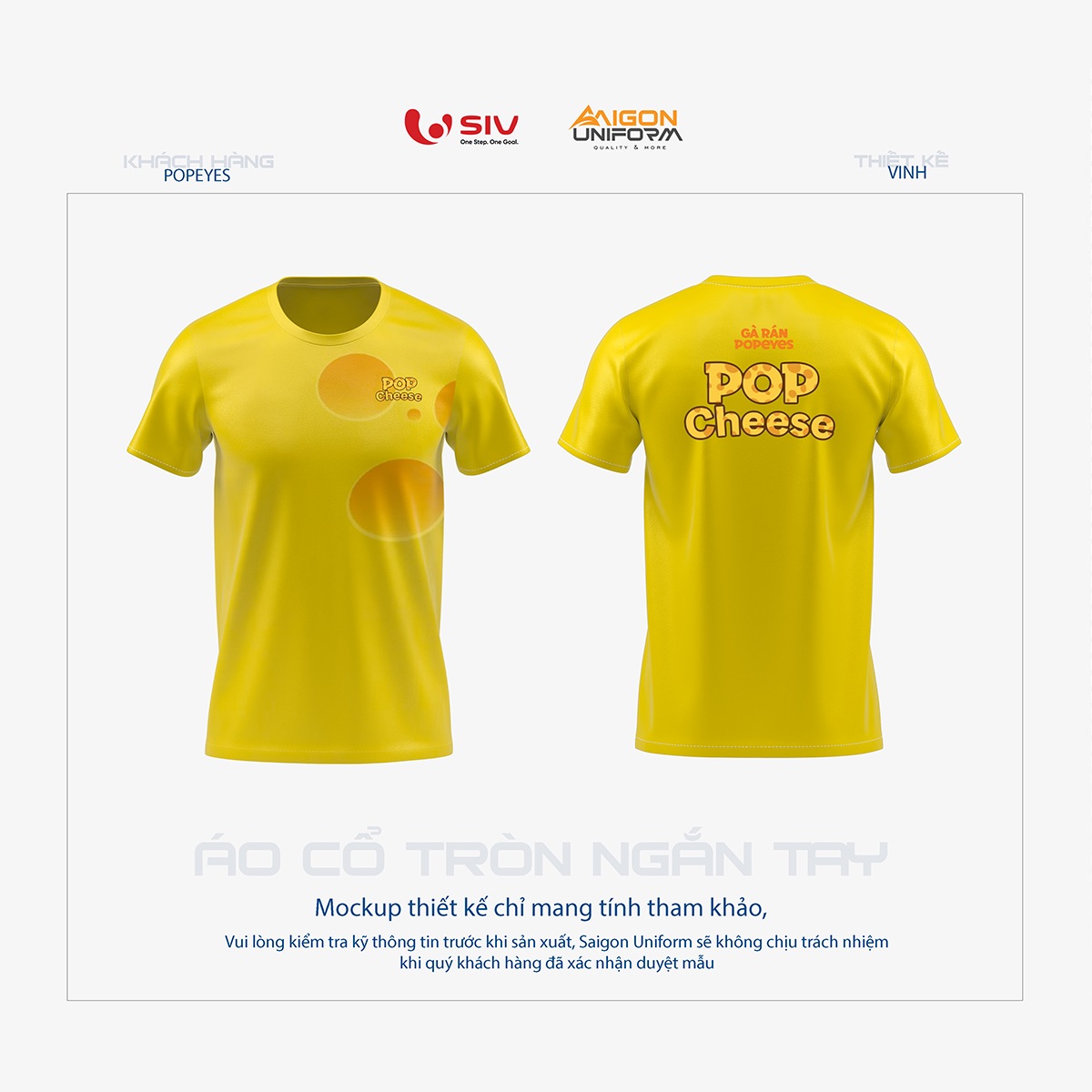 Áo thun đồng phục Pop Cheese