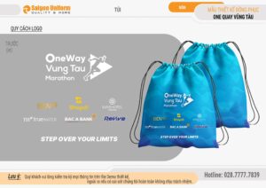 May túi racekit giải chạy bộ Oneway Vũng Tàu