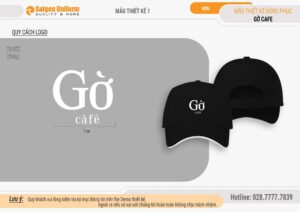 May mũ nón lưỡi trai Hệ thống quán cafe Gờ
