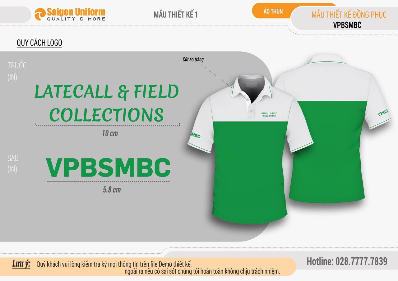May áo thun đồng phục team Late Call thuộc cty Fe Credit