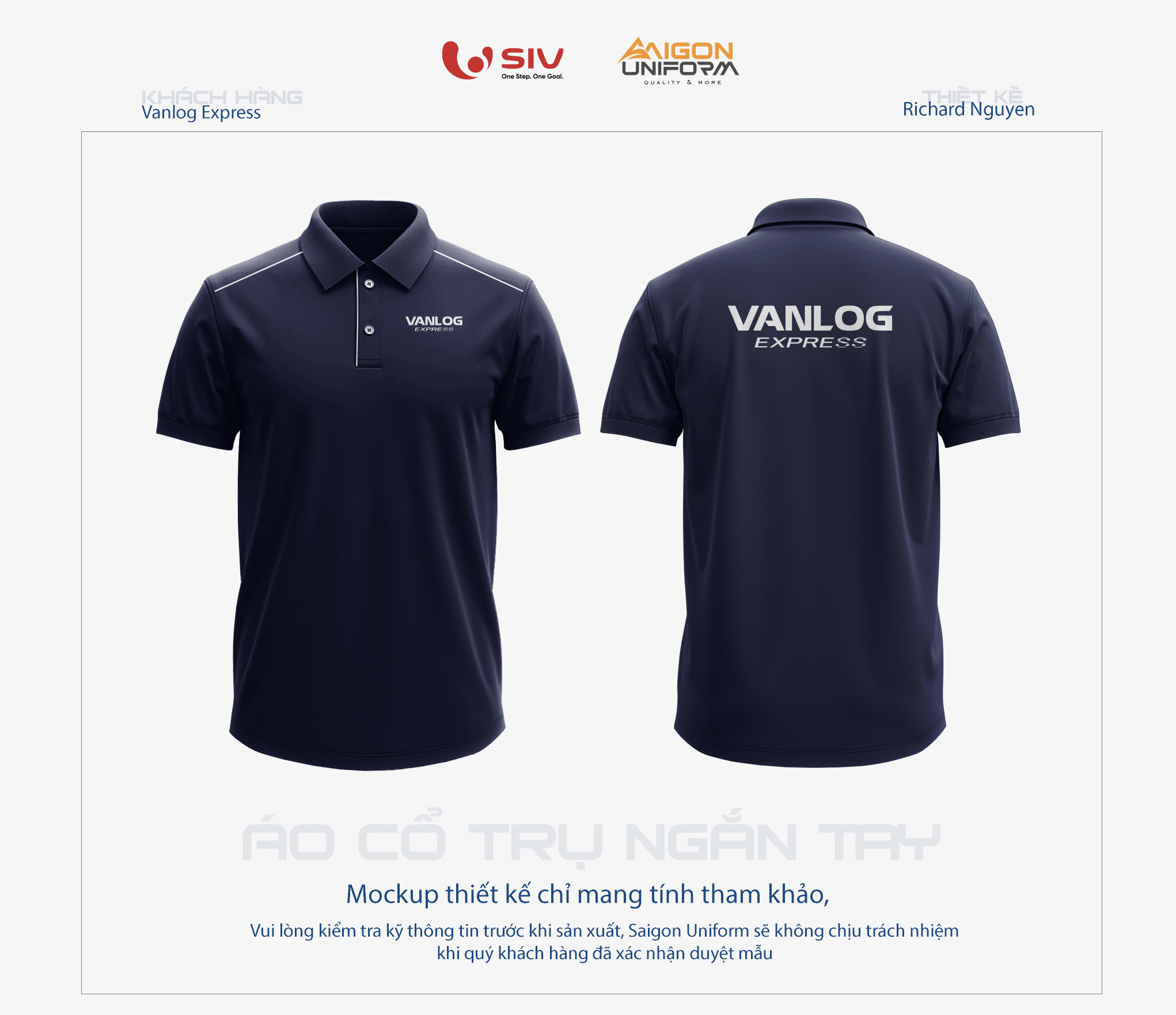 May áo thun đồng phục Vanlog Express