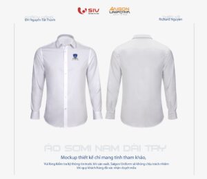 May áo sơ mi đồng phục trường Đại học Nguyễn Tất Thành