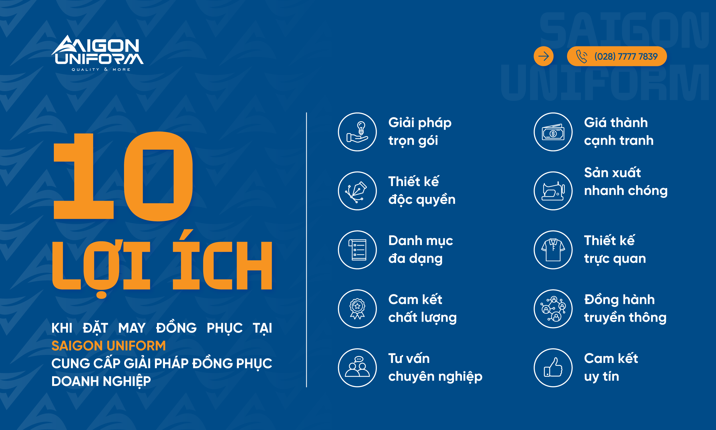 10 lợi ích khi đặt may đồng phục tại Saigon Uniform 