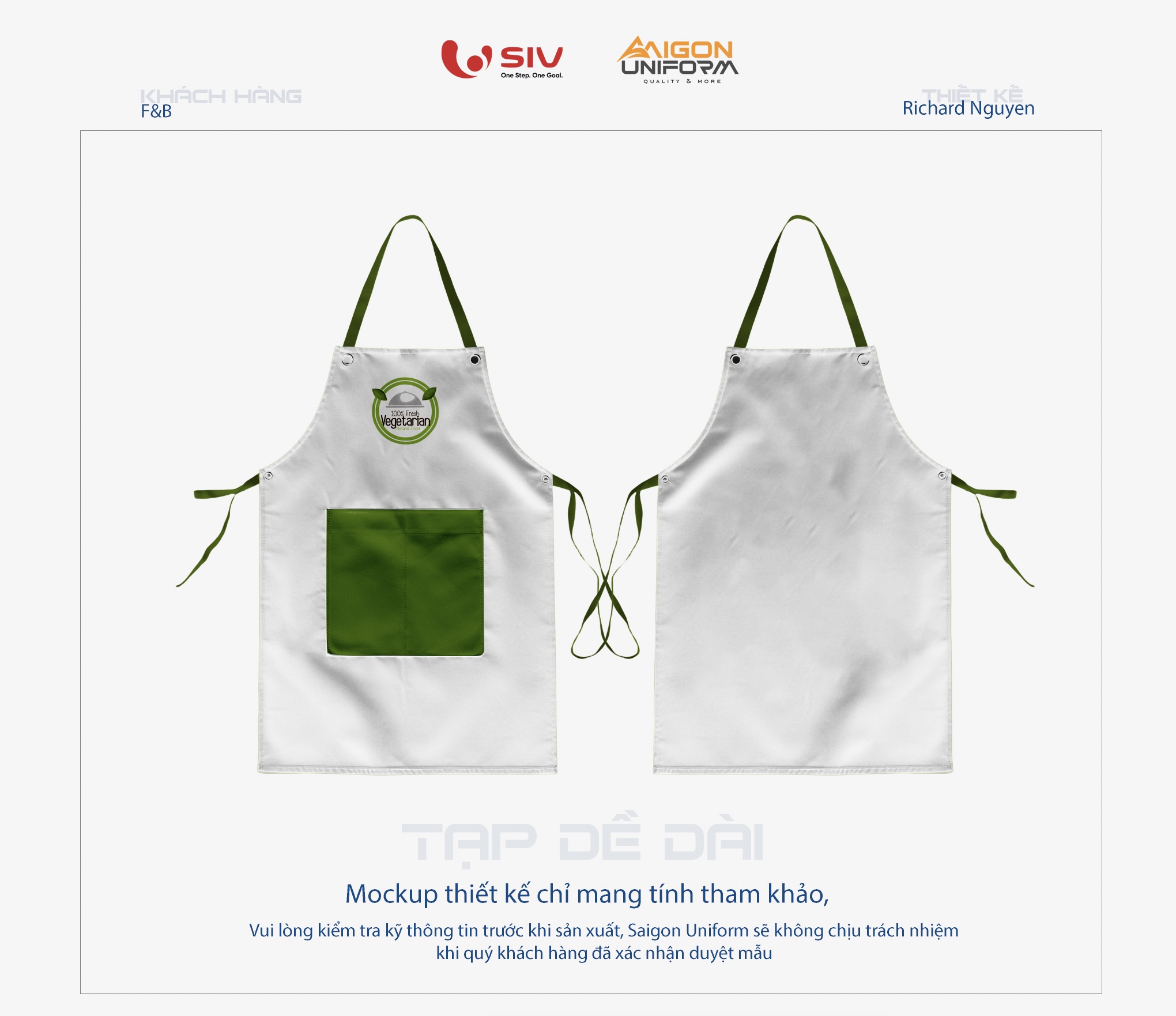 May tạp dề giá rẻ TPHCM
