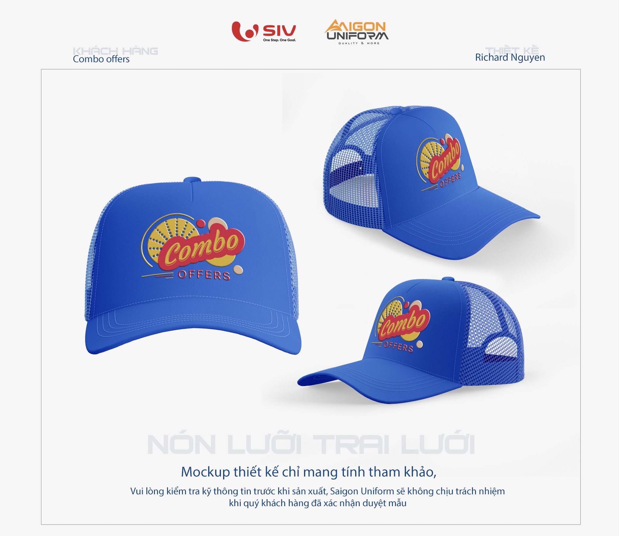 May nón đồng phục Combo