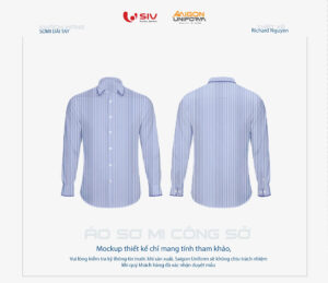May áo sơ mi đồng phục mẫu 4