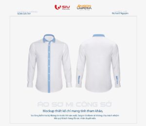 May áo sơ mi đồng phục mẫu 2