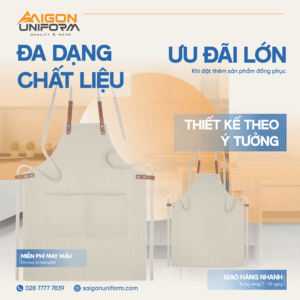 Bộ sưu tập tạp dề quán ăn, nhà hàng Saigon Uniform