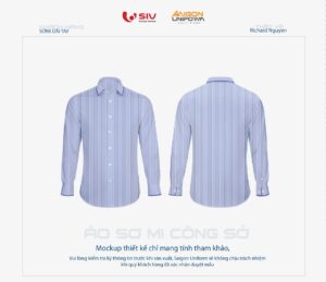 May áo sơ mi đồng phục mẫu 5