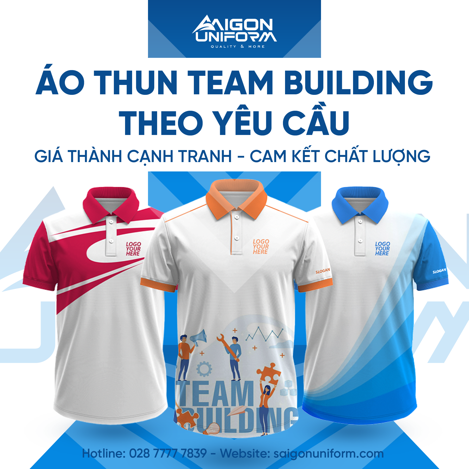Áo thun team building công ty 2025