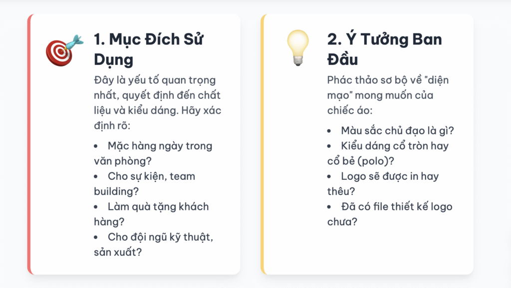 Xác định nhu cầu may đồng phục 