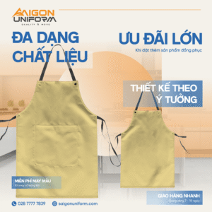 Bộ sưu tập tạp dề quán ăn, nhà hàng Saigon Uniform