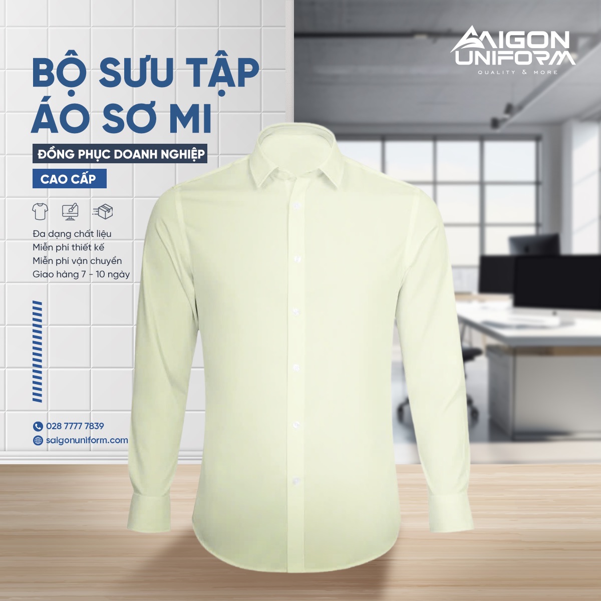 May áo sơ mi đồng phục TPHCM