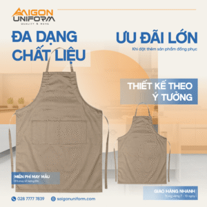 Bộ sưu tập tạp dề quán ăn, nhà hàng Saigon Uniform